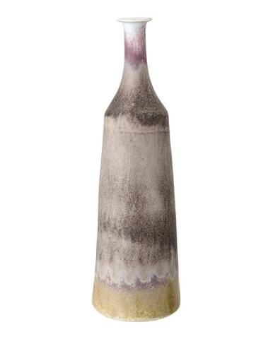Sivá kameninová váza Bloomingville Rille, výška 40 cm