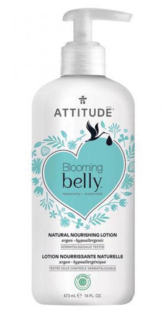 ATTITUDE  Prírodné vyživujúce telové mlieko Blooming Belly nielen pre tehotné s arganom 473 ml, značky ATTITUDE