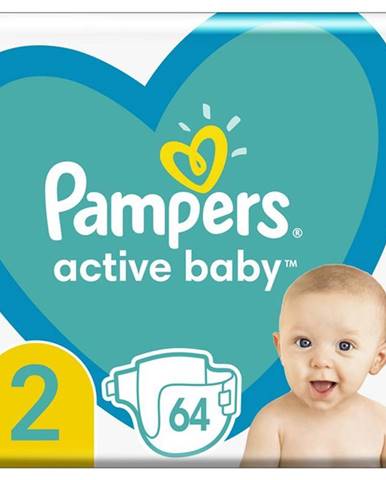 PAMPERS Active Baby Plienky jednorazové 2 (4-8 kg) 64 ks