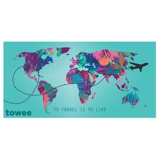 Towee  Rýchloschnúca osuška TRAVEL THE WORLD, 80 x 160 cm, značky Towee