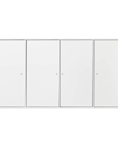 Biela nástenná komoda Hammel Mistral Kubus, 136 x 69 cm