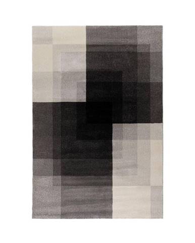 Sivo-čierny koberec Flair Rugs Plaza, 160 x 230 cm