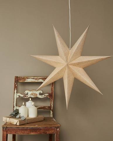 Béžová vianočná svetelná dekorácia ø 60 cm Cotton - Star Trading