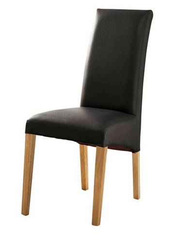 Jedálenská stolička FOXI III dub olejovaný/textilná koža čierna