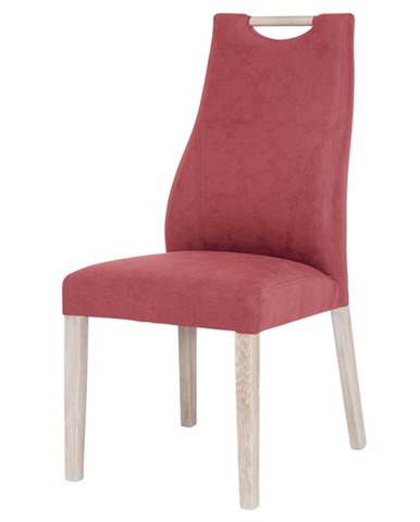 Jedálenská stolička NAILA II dub sonoma/červená