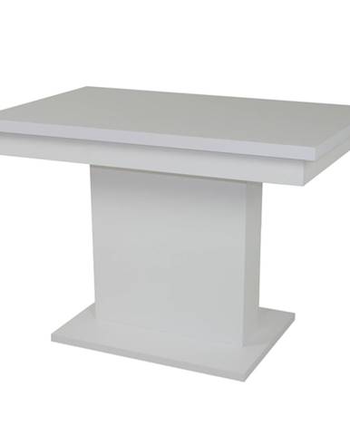 Jedálenský stôl SHIDA 2 biela, šírka 120 cm, rozkladací