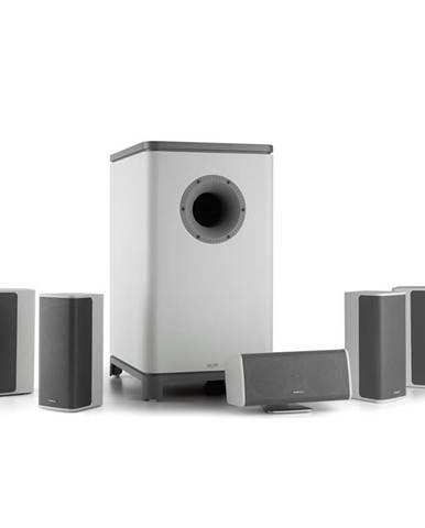 Numan Ambience 5.1-surround-sound systém, biela farba, vrátane 30 m reproduktorového kábla