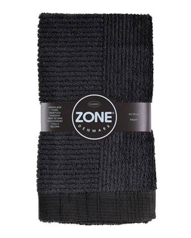 Čierny uterák Zone Classic, 50 x 100 cm