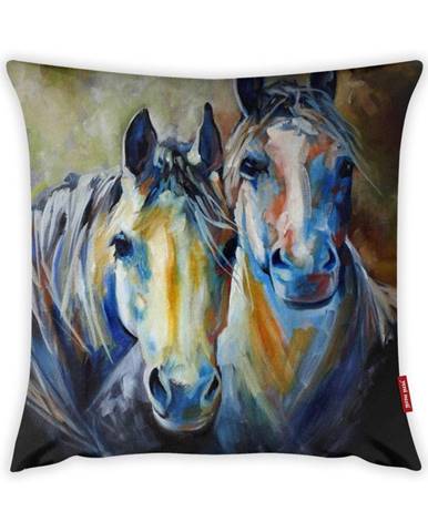 Obliečka na vankúš Vitaus Horses Art, 43 × 43 cm