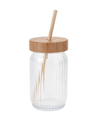 EH Pohár na nápoje s bambusovým viečkom, 0,5 l