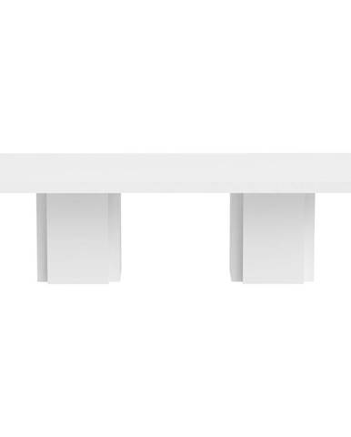 Lesklý biely jedálenský stôl TemaHome Dusk 002