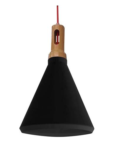 Čierne závesné svietidlo s kovovým tienidlom ø 26 cm Robinson - Candellux Lighting