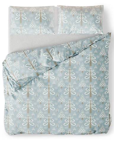 Flanelové obliečky na dvojlôžko AmeliaHome Snuggy Lumi, 200 x 220 cm