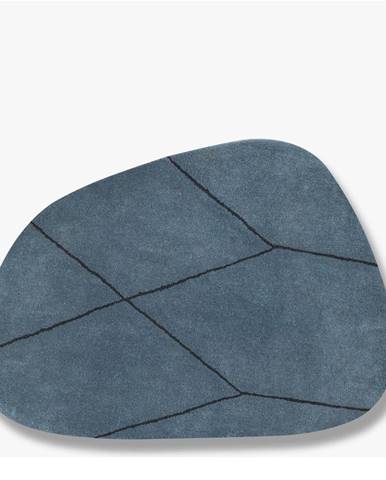Modrý vlnený koberec 120x154 cm Shape - Mette Ditmer Denmark