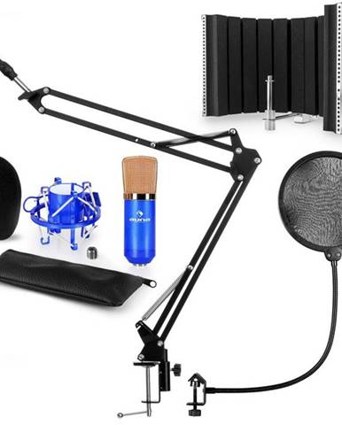Auna CM001BG mikrofónová sada V5 kondenzátorový mikrofón, mikrofónové rameno, pop filter, mikrofónový panel