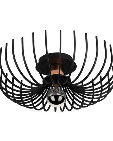 Čierne stropné svietidlo Opviq lights Aspendos, ø 36 cm