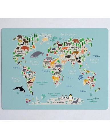 Podložka na stôl Little Nice Things World Map, 55 × 35 cm