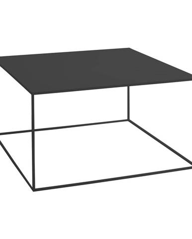 Čierny konferenčný stolík CustomForm Tensio, 80 × 80 cm